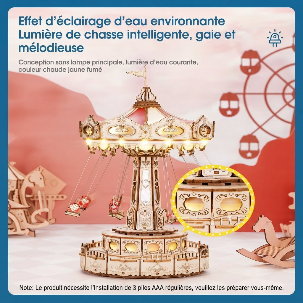 Carrousel Balançoires Rétro à Construire