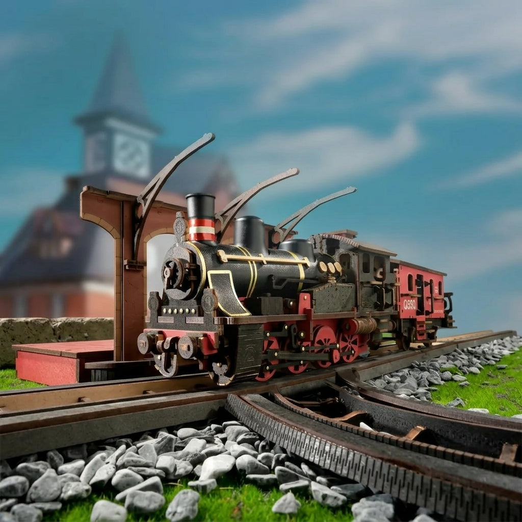 Train à Vapeur Vintage à Construire