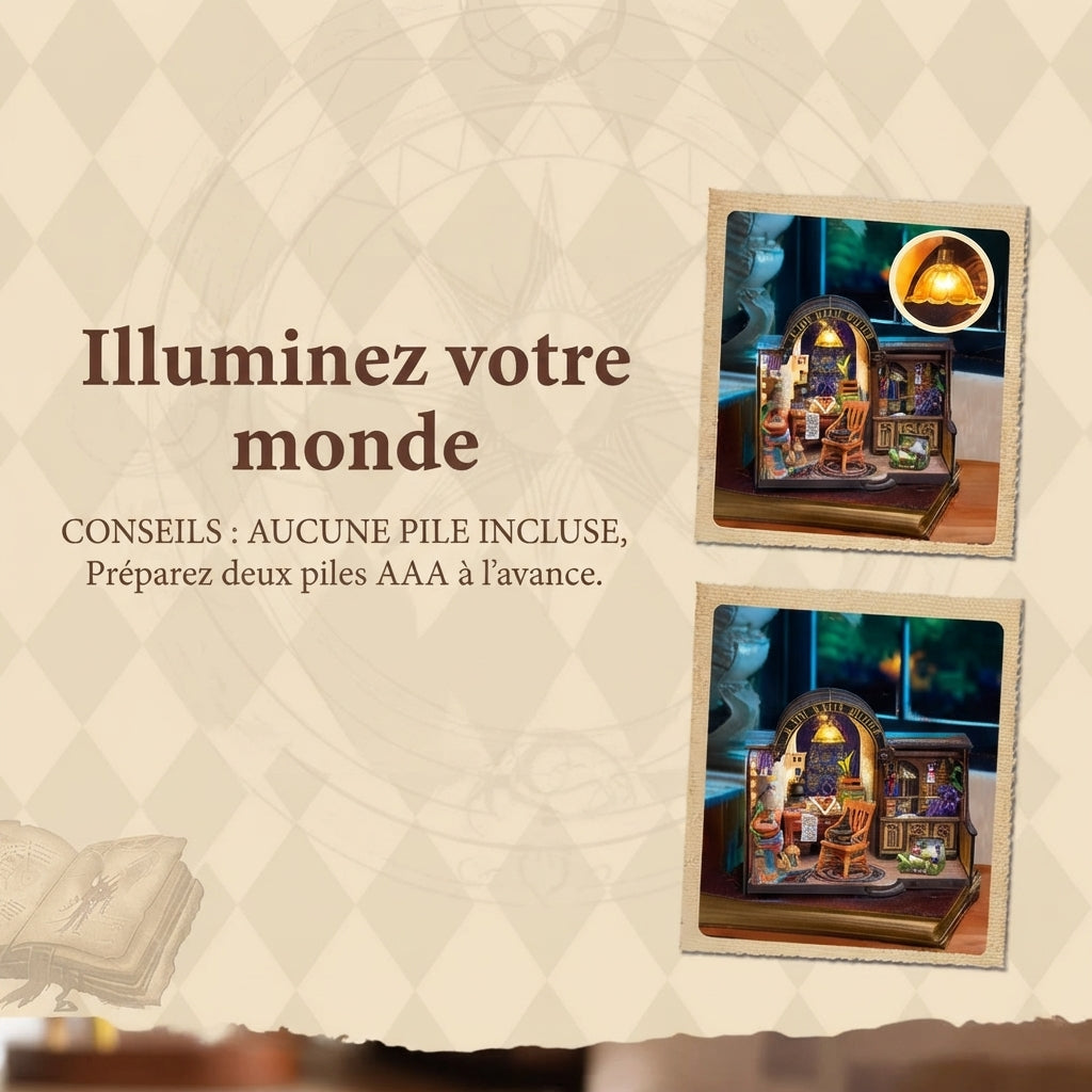 Cabinet du Sorcier Miniature à Construire