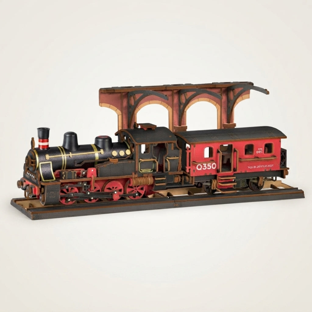 Train à Vapeur Vintage à Construire