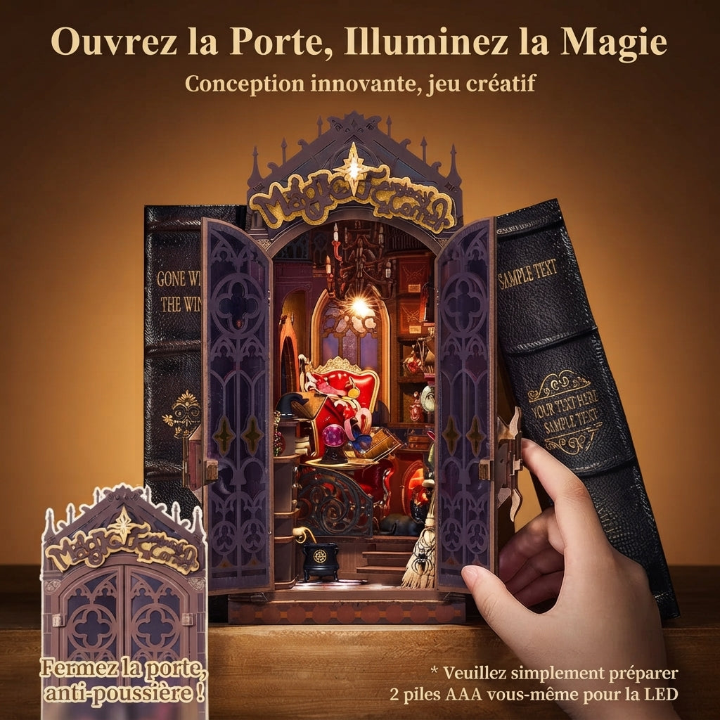 Book Nook Boutique de Sorcière Enchantée à Construire