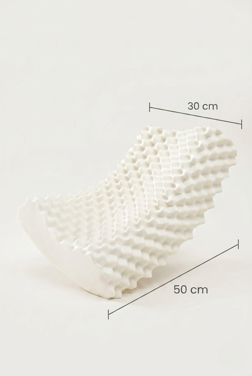 Oreiller cervical latex alvéolaire