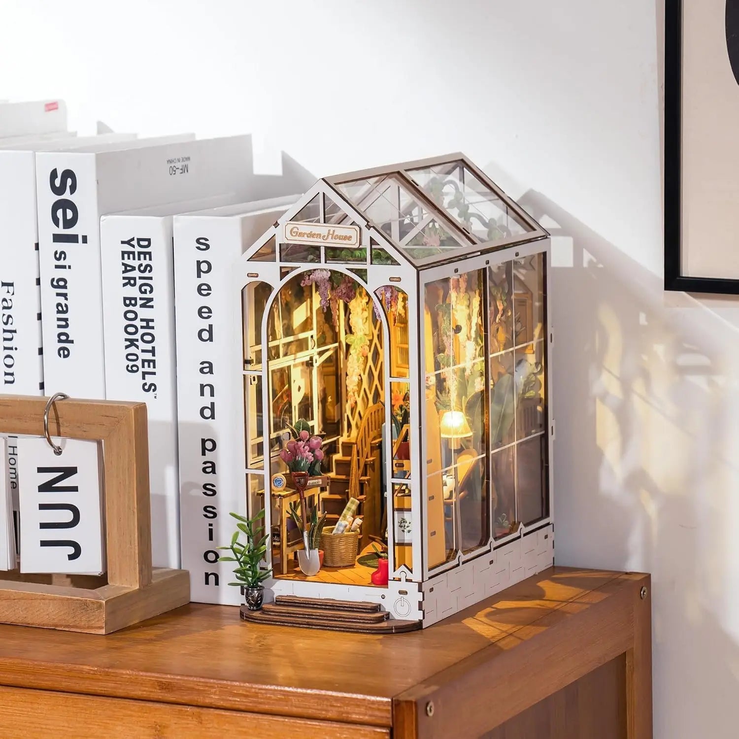 Book Nook Serre de Jardin Fleurie