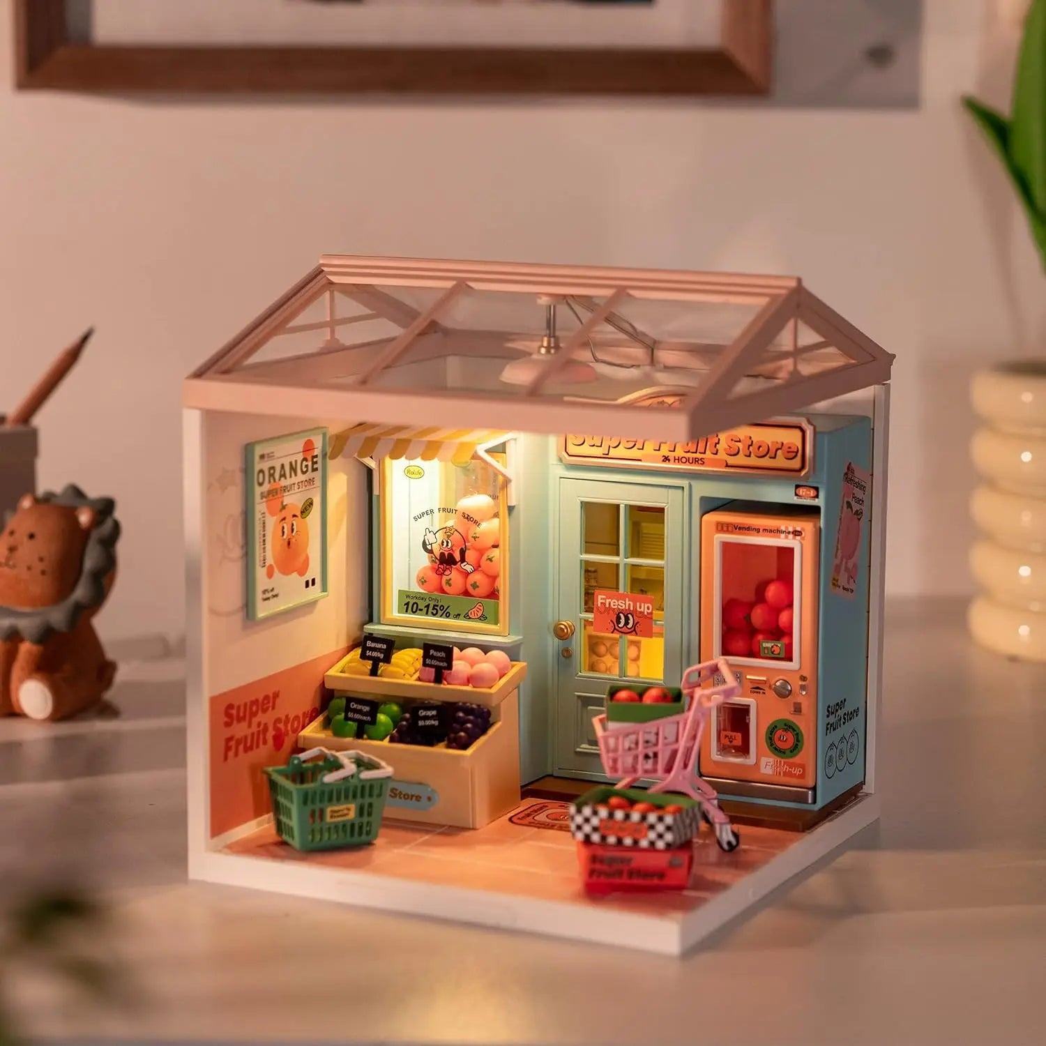 Épicerie Fruits Miniature à Construire