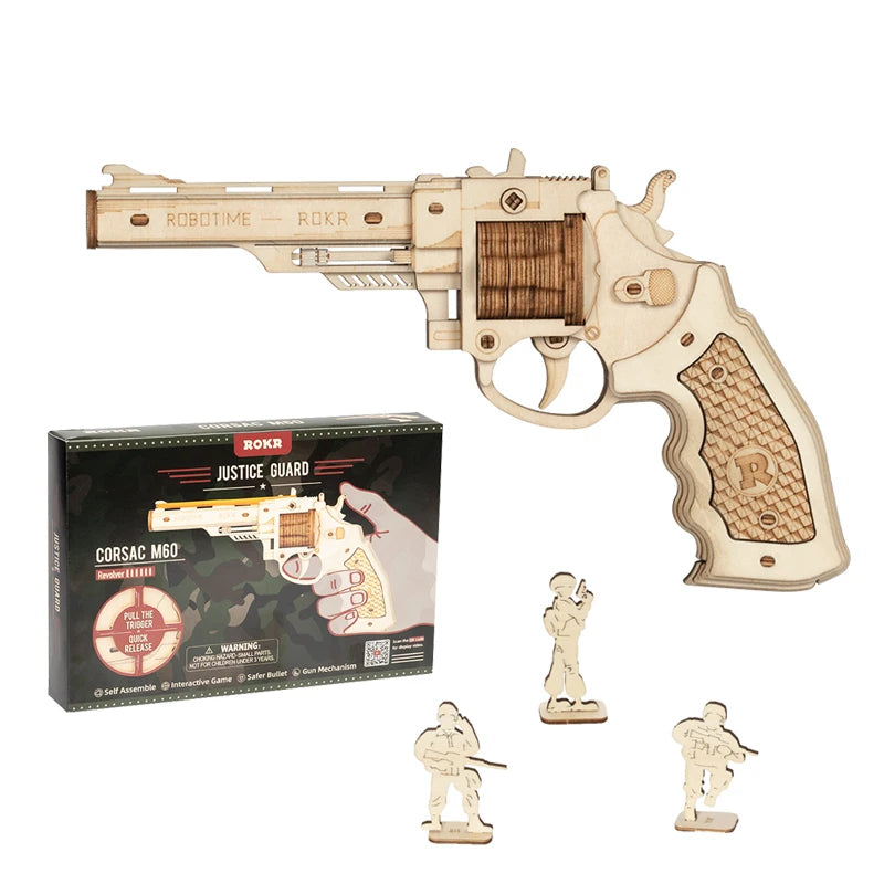 Pistolet à Élastiques Vintage à Construire
