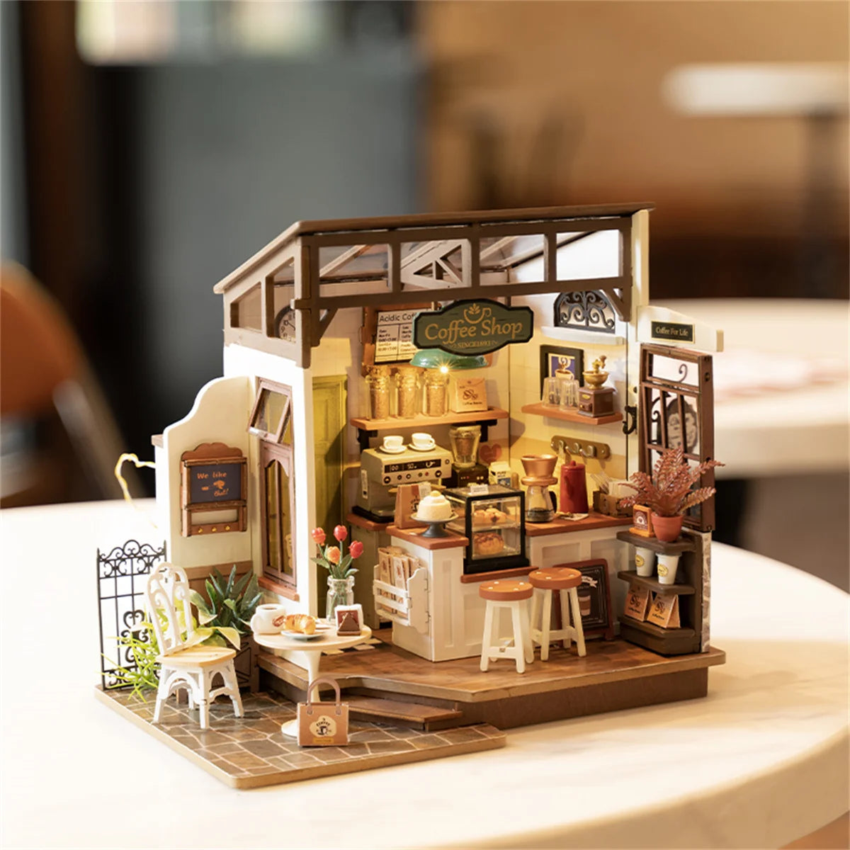 Petite Maison Café Miniature à Construire