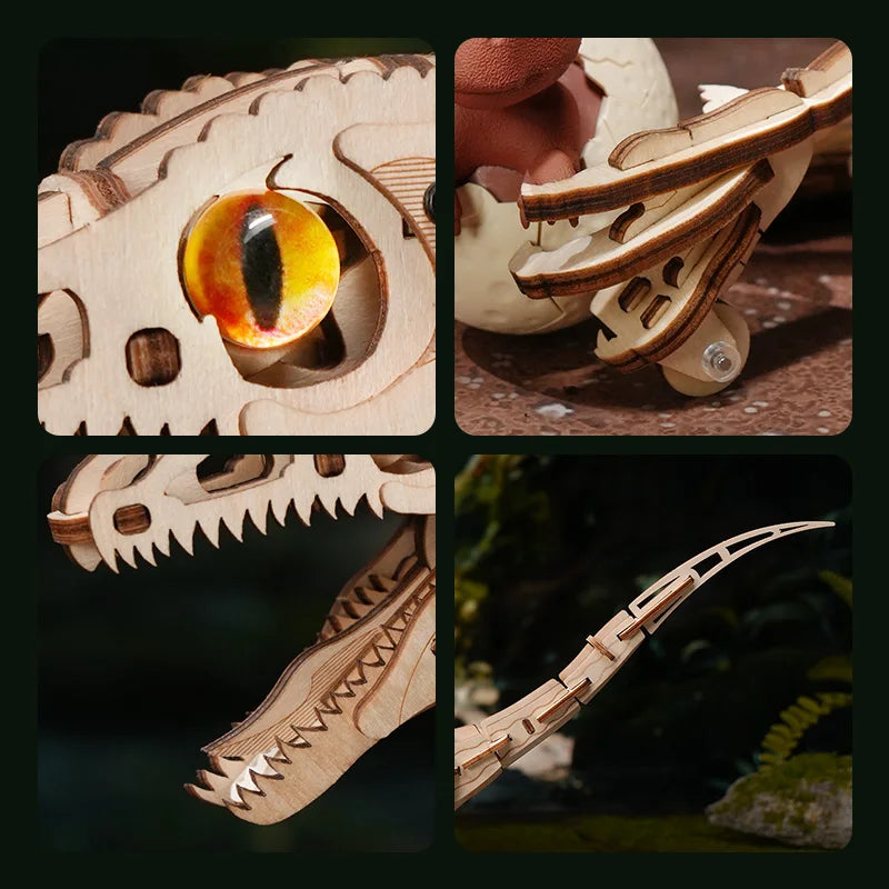 Vélociraptor Mécanique à Remonter à Construire
