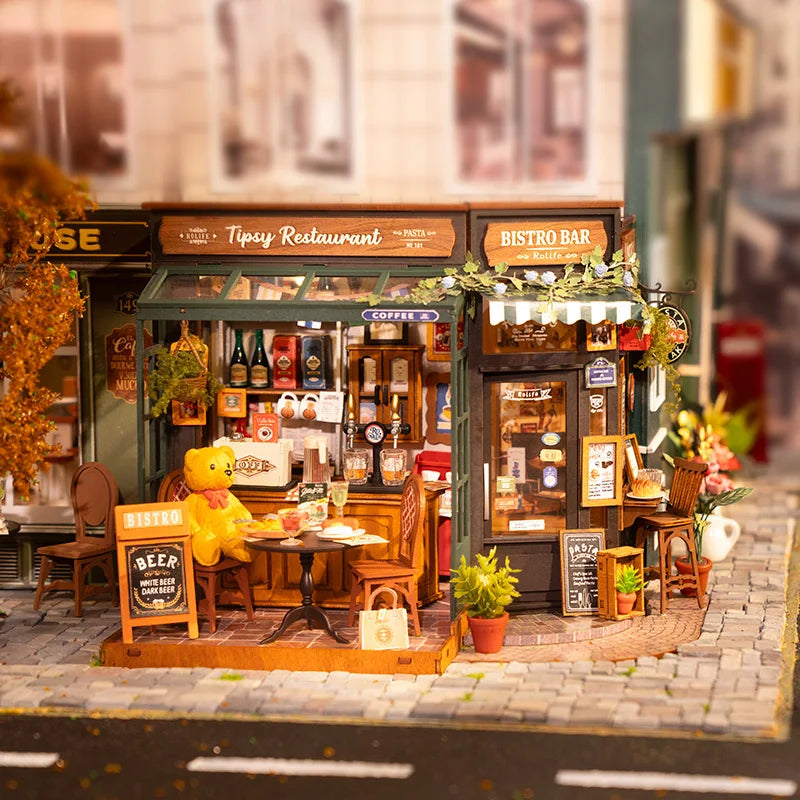 Diorama Bistrot Français à Construire