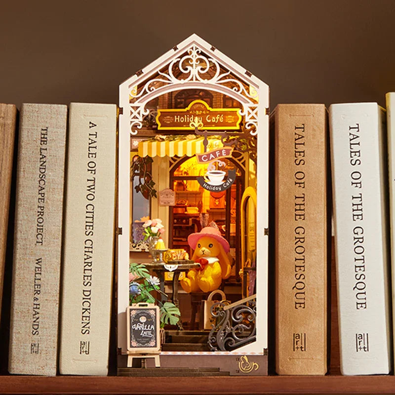 Book Nook Café Fleuri à Construire