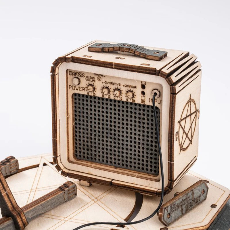 Maquette Guitare Électrique en Bois à Construire