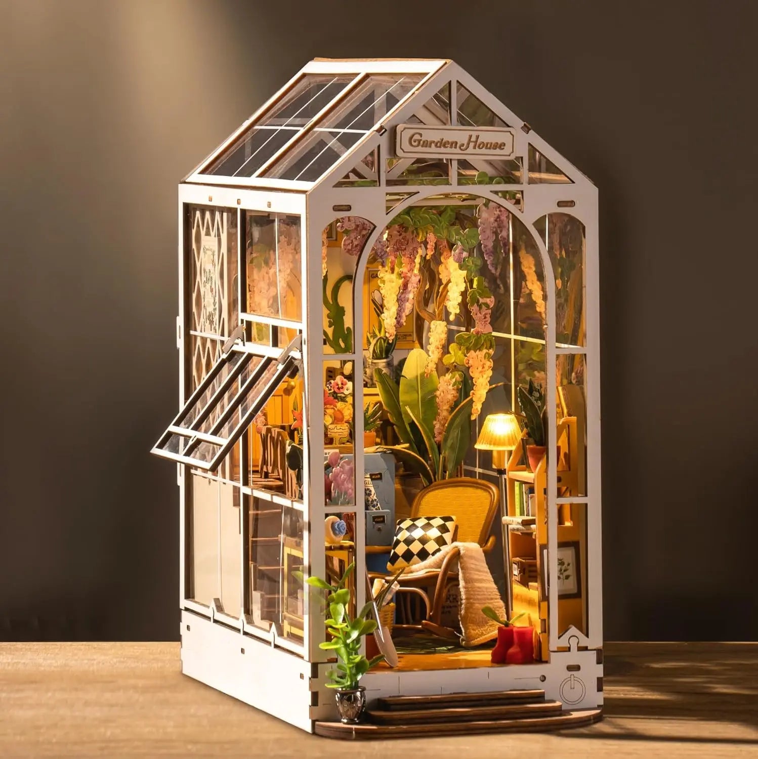 Book Nook Serre de Jardin Fleurie