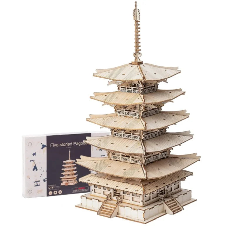 Pagode Japonaise Puzzle 3D à Construire