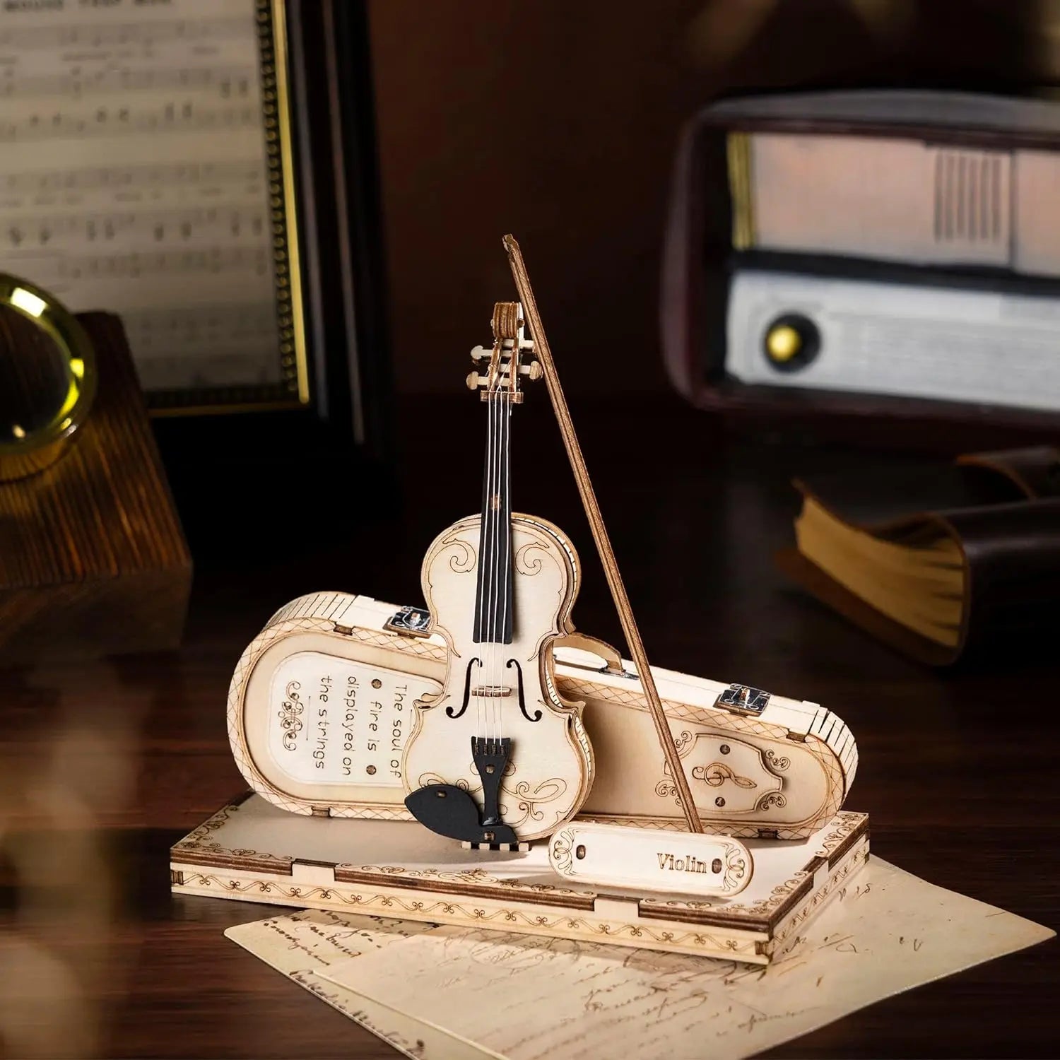 Violon Miniature en Bois à Construire