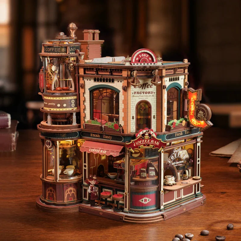 Fabrique de Café Puzzle 3D à Construire