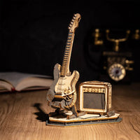 Maquette Guitare Électrique en Bois à Construire