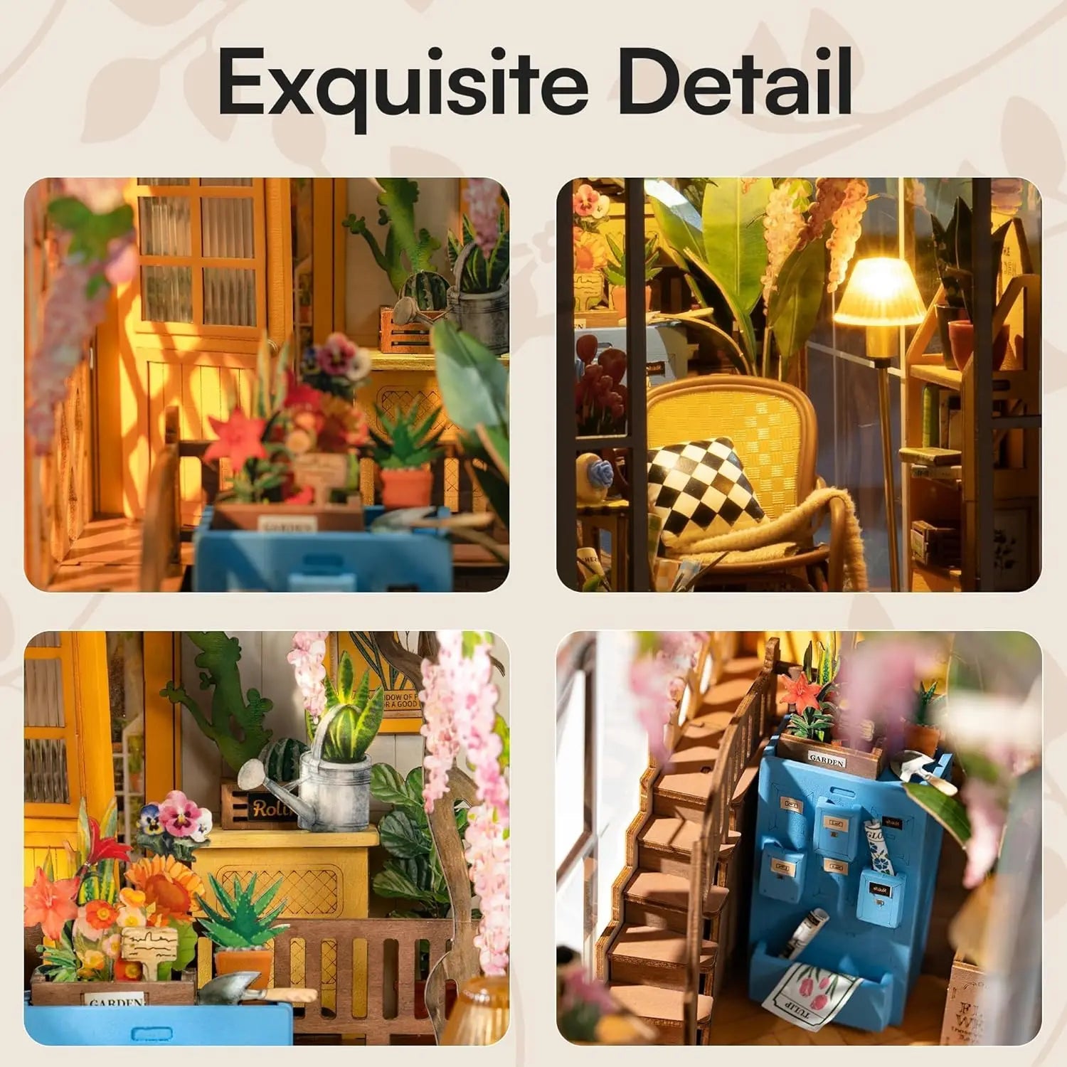 Book Nook Serre de Jardin Fleurie