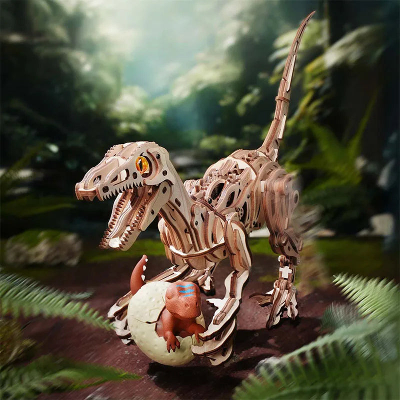 Vélociraptor Mécanique à Remonter à Construire