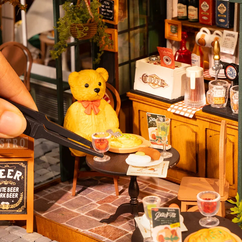 Diorama Bistrot Français à Construire