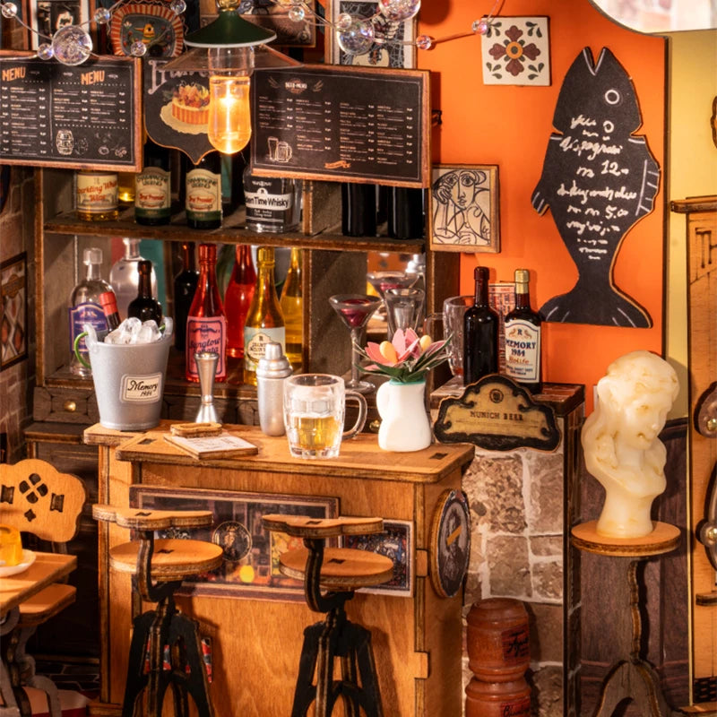 Diorama Pub Vintage à Construire