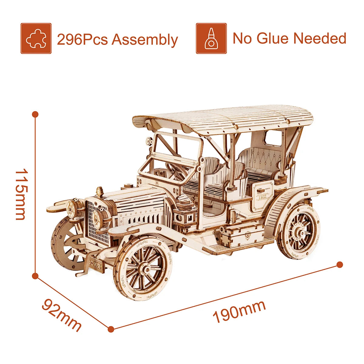 Voiture Vintage en Bois à Construire