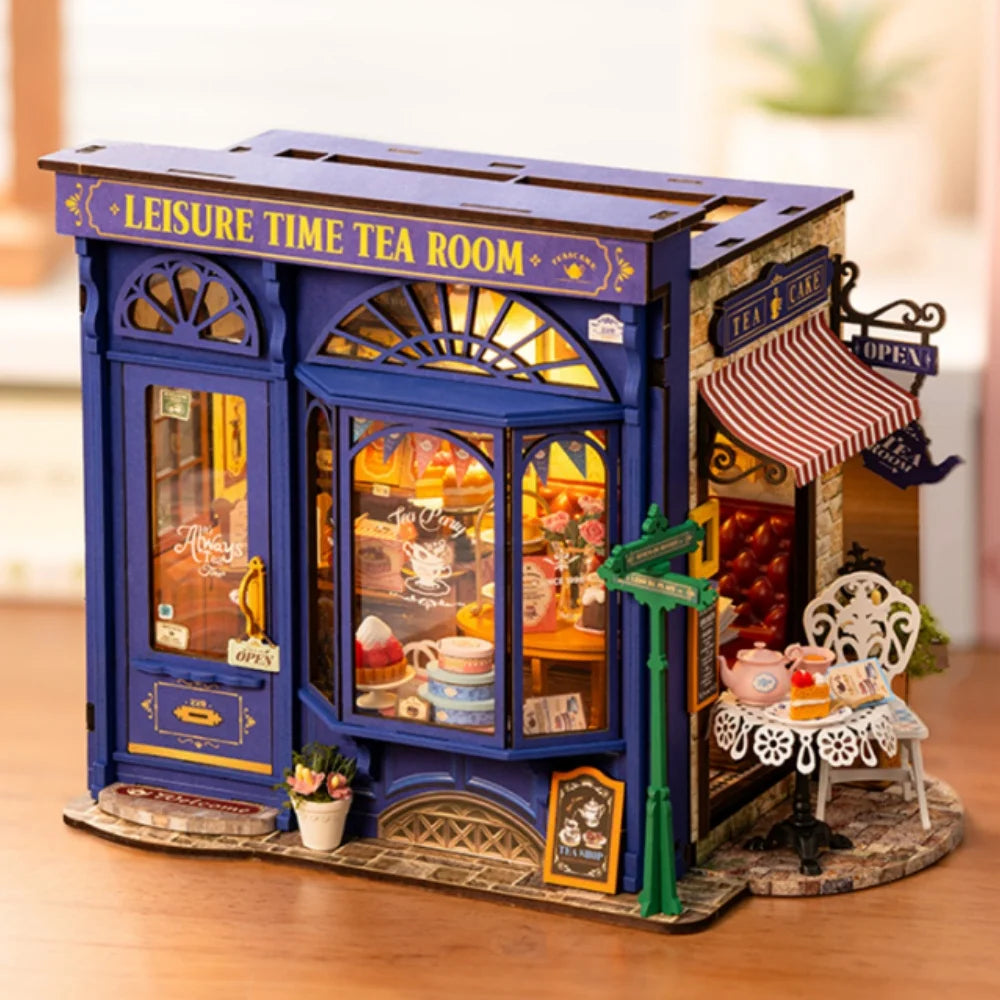 Diorama Salon de Thé Londonien à Construire
