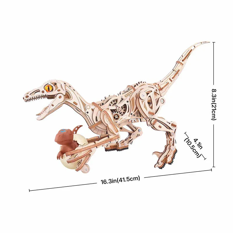 Vélociraptor Mécanique à Remonter à Construire