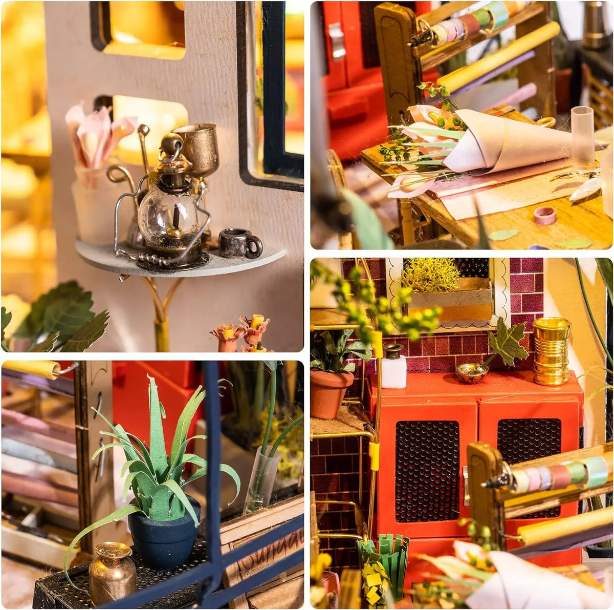 Maison aux Fleurs Miniature à Construire