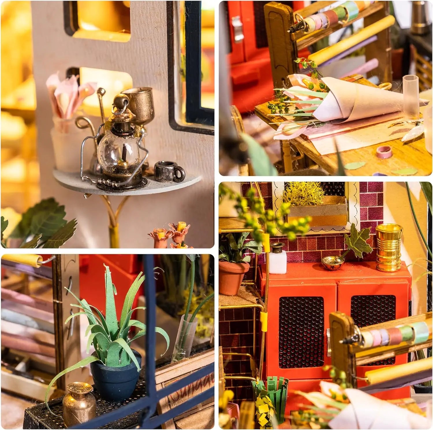 Maison aux Fleurs Miniature à Construire