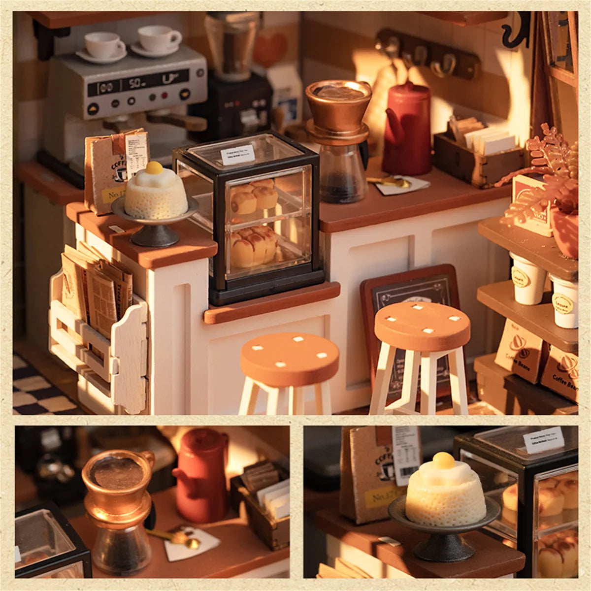 Petite Maison Café Miniature à Construire