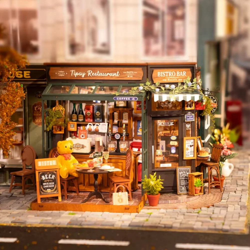 Diorama Bistrot Français à Construire