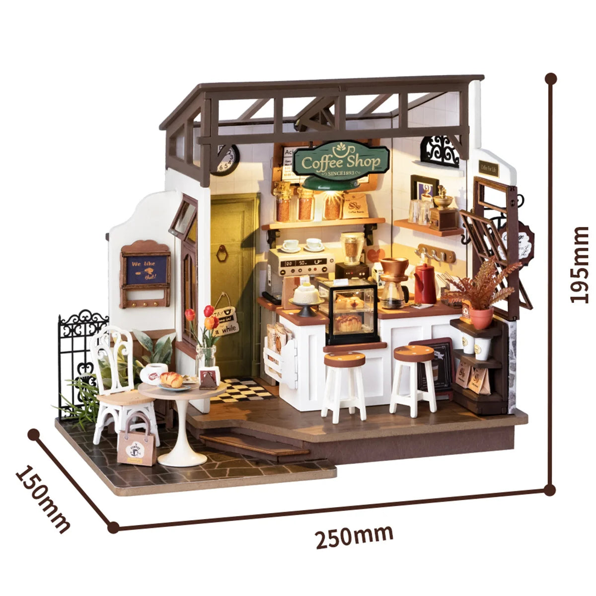 Petite Maison Café Miniature à Construire