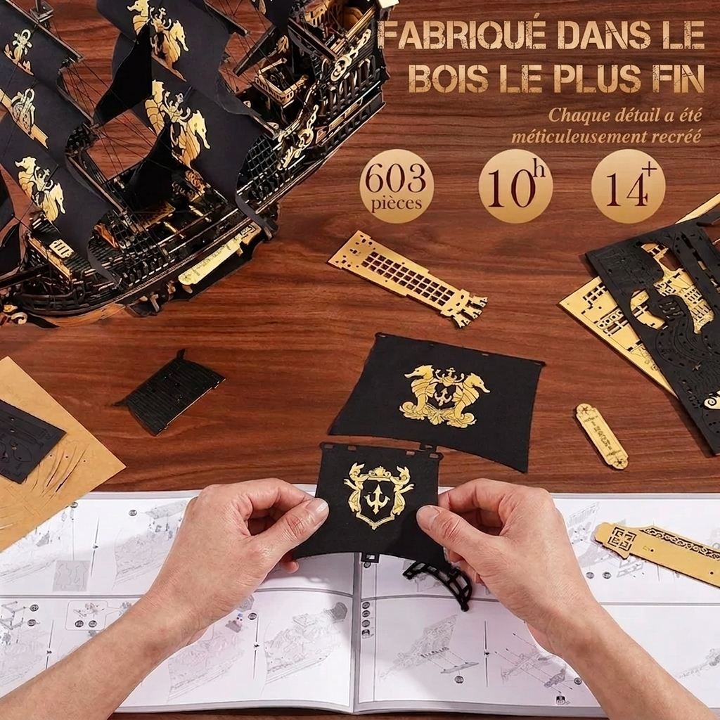 Maquette Voilier Trois-Mâts à Construire