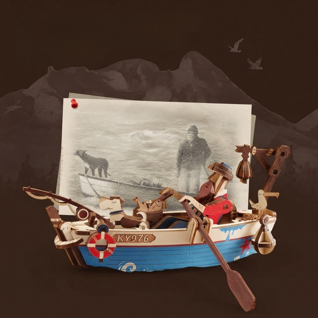 Pêcheur en Mer à Bascule à Construire