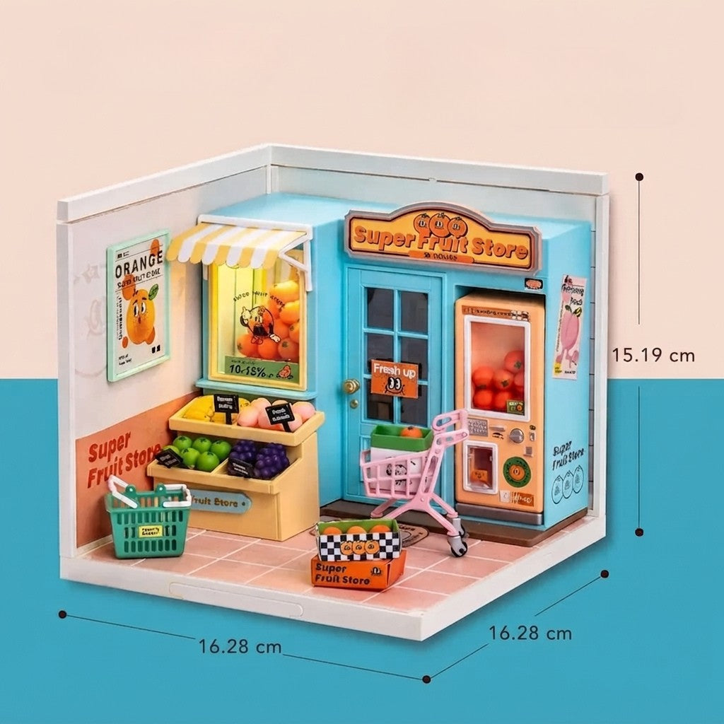 Épicerie Fruits Miniature à Construire