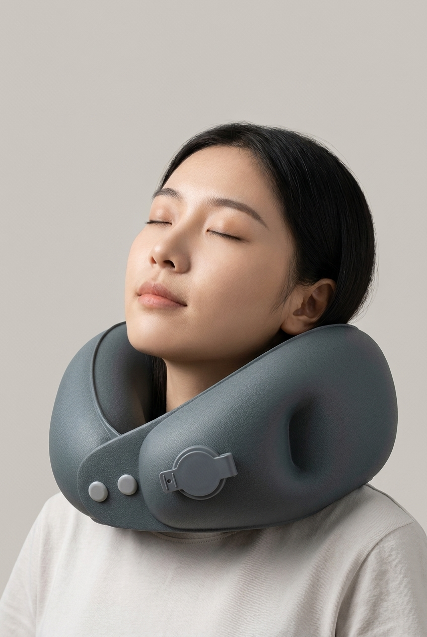 Oreiller de Voyage Gonflable Cervical